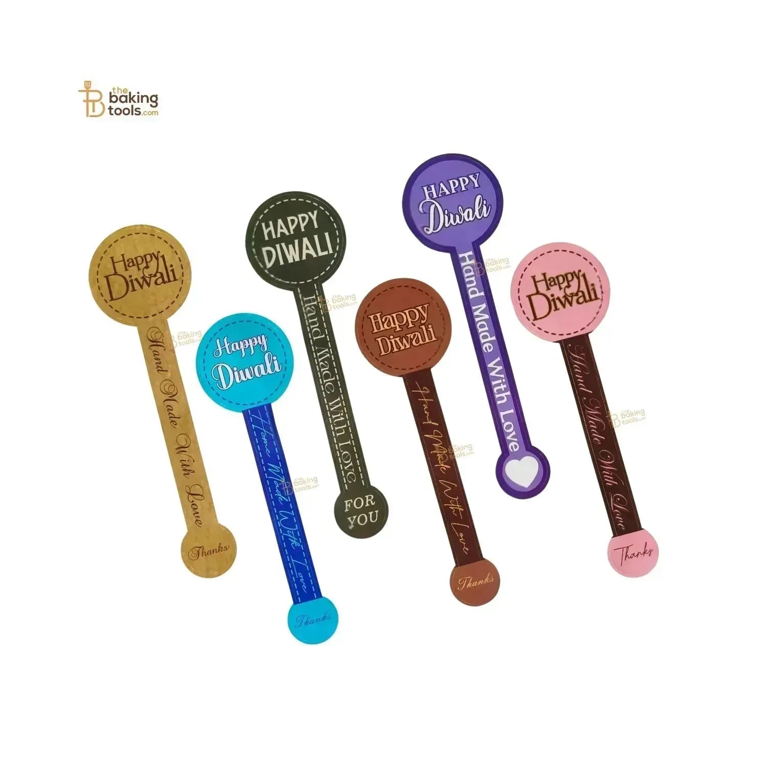 Happy Diwali Thank You Stickers Seal Tamper Proof Jar Label - 002 - thebakingtools.com